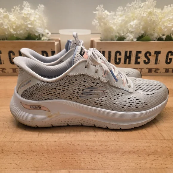 Skechers Arch Fit 2.0 Big League Sneakers Athletic Shoes Gray Womens US 8 - Picture 1 of 11